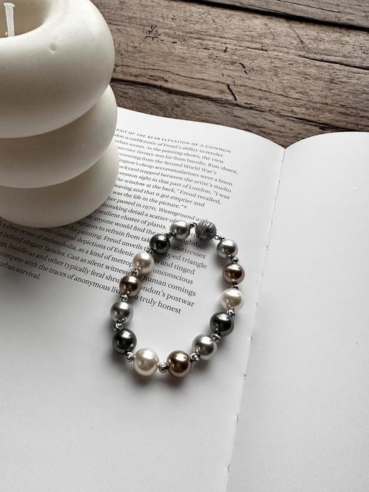 张子枫同款施华洛世奇珍珠月亮扣圆形扣（EJ） 商品图2