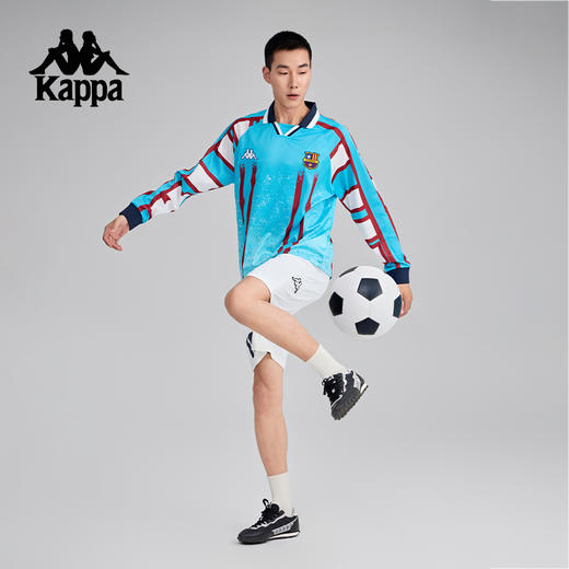 Kappa卡帕背靠背2025新款运动长袖polo衫男款足球上衣休闲套头衫K0F32PC02 商品图2