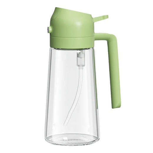 【多功能喷油壶】玻璃款家用食品级 喷倒两用二合一大容量按压油壶  商品图4