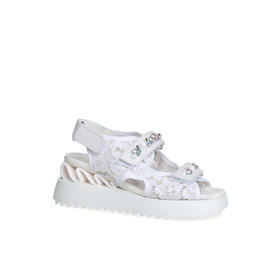 豪麟名鞋Le Silla 女鞋凉鞋织物6657白色