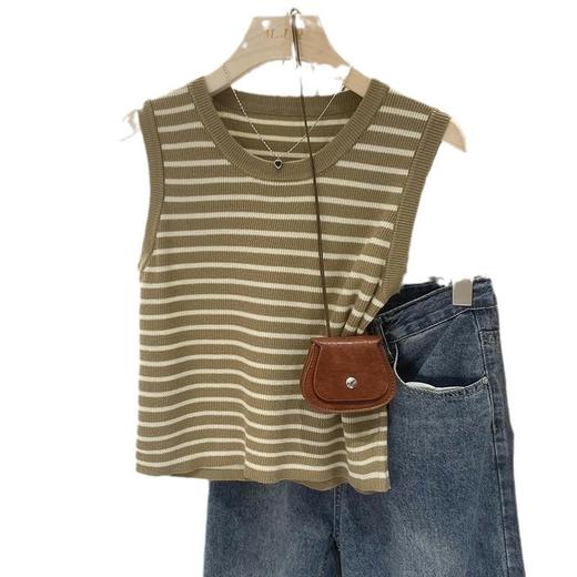 【大码吊带背心】夏季内搭打底白色短款针织 显瘦薄款百搭无袖上衣潮  商品图4