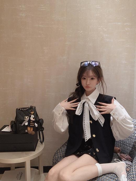 金蘑菇菇 伯特兰玫瑰 新中式衬衫三件套/ 矜贵少女 低调精致套装 商品图5