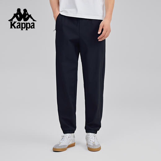 Kappa卡帕背靠背2025新款防泼水运动裤男款弹力长裤休闲束脚裤子K0F32AY56 商品图1