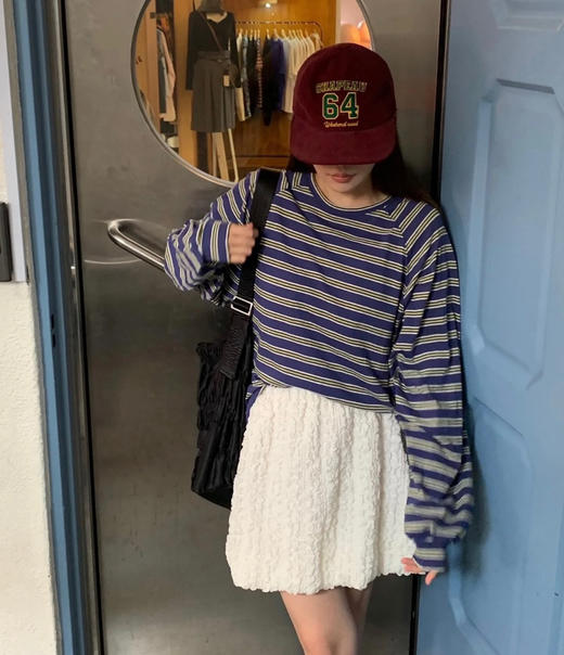 缪缪风条纹卫衣T恤031004 商品图8