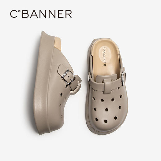 千百度镂空厚底洞洞鞋女款Z25010472 商品图4