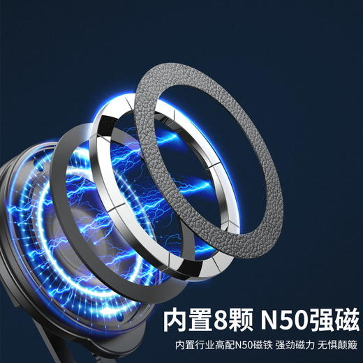 车载磁吸手机支架 百变折叠吸盘式汽车仪表台固定导航 商品图5