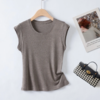 京东顺丰发货系列！【杉夏 水面膜 蚕丝无袖 打底短袖 ZM813】设计小众款 莱赛尔+桑蚕丝 空气感裸肌面料 四季百搭 商品缩略图13