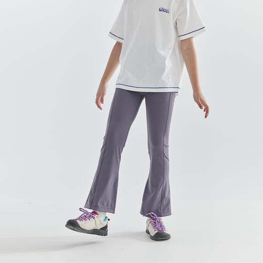 【代发】女款阔腿瑜伽裤 cicochild童装女童阔腿瑜伽裤子四面舒弹运动喇叭裤长裤 商品图4