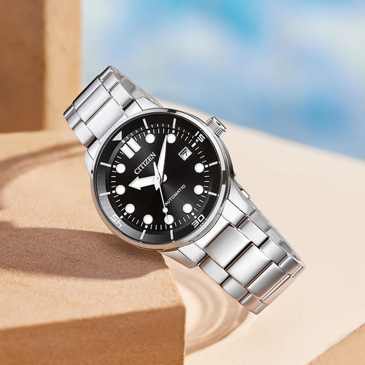 西铁城/CITIZEN机械机芯日历夜光防水商务时尚男表NJ0191-83E 商品图4