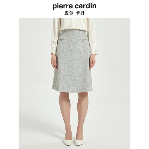 皮尔卡丹女装时尚都市通勤淑女百搭半裙C51SL026H0 商品图0