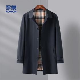 清库！【罗蒙ROMON】经典干部中长款通勤抗皱百搭夹克