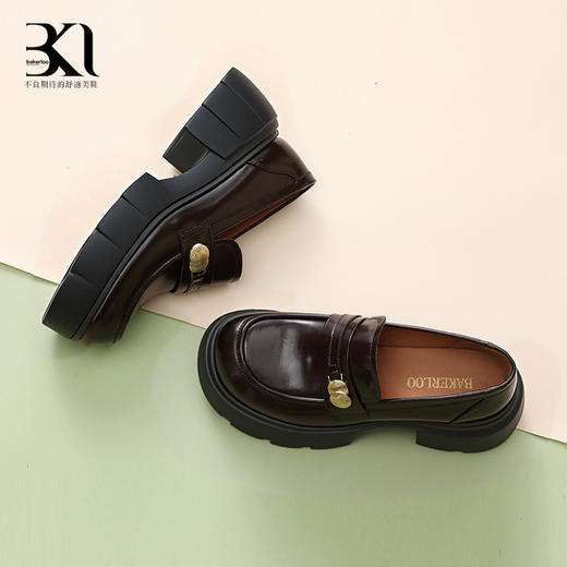 BAKERLOO钱币厚底乐福厚底单鞋YQ138 商品图4