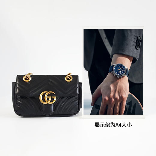 【95新】Gucci古驰Marmont系列446744 黑金马蒙22链条包单肩斜挎包女士现售价：6200！270225AI17 商品图7