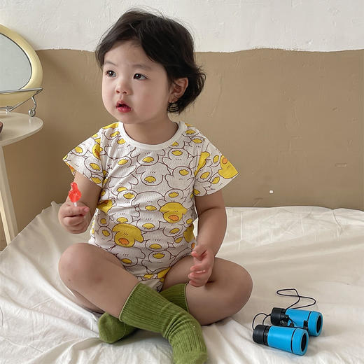 【 独家爆款💥快抢啊‼3件仅需39.9元】🔥今年的新款C位！儿童A类婴幼儿夏季薄款爆款纯棉网眼包屁衣呼吸棉哈衣聚 商品图1
