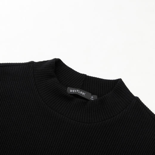 简约设计感拼接长袖连衣裙女气质高级感内搭裙V0150115 商品图5