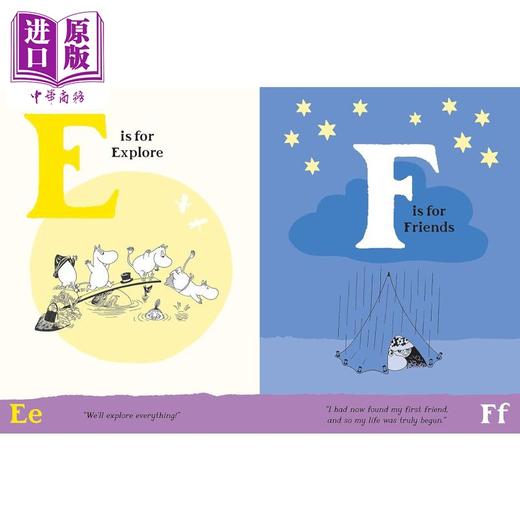 【中商原版】姆明ABC 插图字母书 The Moomin Abc An Illustrated Alphabet Book 英文原版 儿童卡通动画 亲子早教 进口童书 商品图3