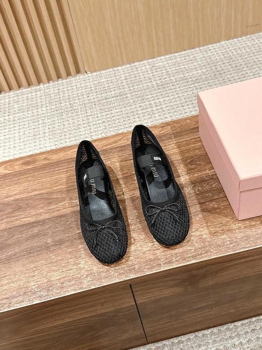 缪缪法式仙女芭蕾舞单鞋！鞋头的蝴蝶结点缀是妙笔神功！（HC） 商品图2