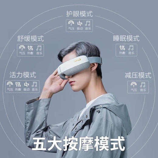 SKG眼部按摩仪SKG E3眼部按摩器 灰色 商品图2