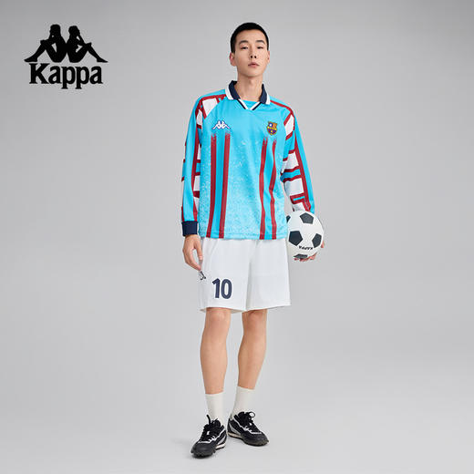 Kappa卡帕背靠背2025新款运动长袖polo衫男款足球上衣休闲套头衫K0F32PC02 商品图4