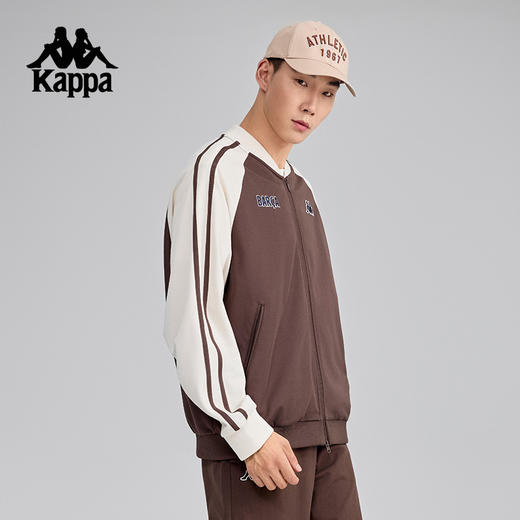Kappa卡帕背靠背复古运动服2025新款抗静电针织开衫外套男款上衣K0F32WK01 商品图3