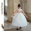 littletime女童连衣裙夏装2025新款女孩生日礼服蛋糕裙儿童公主裙 商品缩略图4