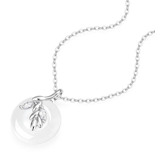 【高品质】卡蒂罗/KADER 穗穗有你项链  新中式国潮麦穗平安扣玉髓锁骨链 本命年时来运转 小众轻奢大牌#好运 商品图5