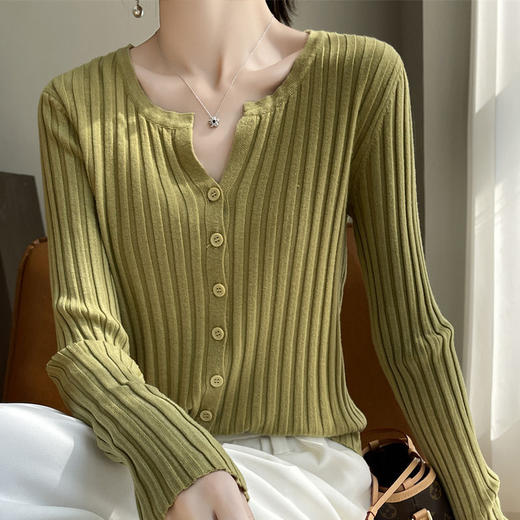 【刚需款】坑条针织开衫 商品图3