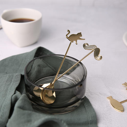 日本进口高桑金属猫勺子3个装 商品图2