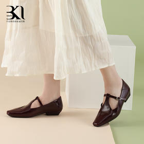 BAKERLOO方头复古侧扣玛丽珍女鞋AD135