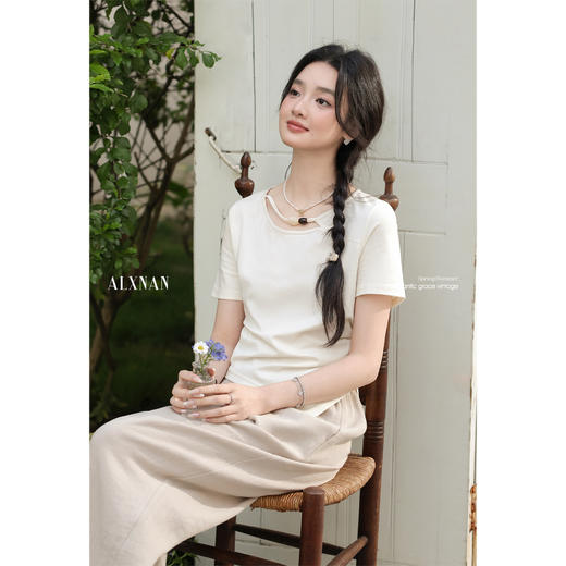 鹿向南  「灵韵时光」T恤 商品图4