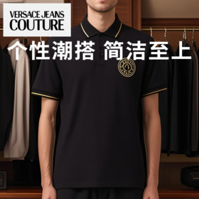  【VERSACE JEANS COUTURE 范思哲男款短袖Polo衫】经典Polo领口 利落简洁 气质百搭