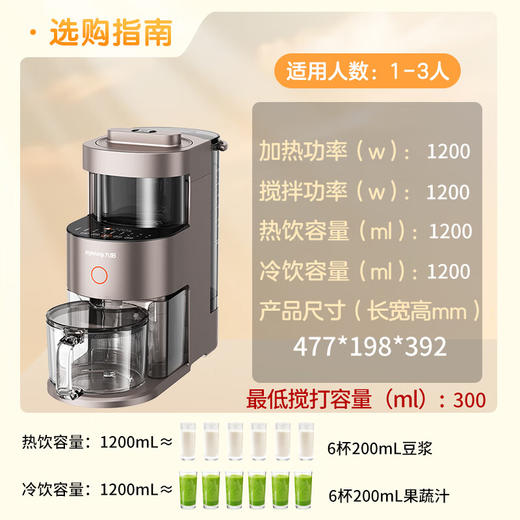 【升级款】Joyoung/九阳Y1破壁机低噪音全自动清洗不用手洗家用多功能预约热烘料理机养生豆浆机 商品图1