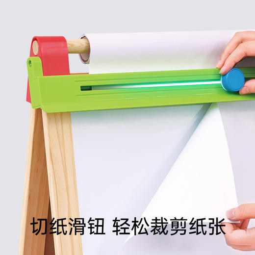 Hape儿童画板 可升降磁吸折叠多功能黑白板 早教3-6岁男女儿童礼物 小艺术家画架 E2016 商品图1