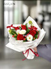【红玫瑰诉爱，红豆寄相思】红玫瑰红豆混搭精致小花束 商品缩略图0