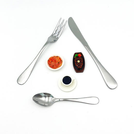 日本进口高桑金属意大利面叉子 带衬纸 商品图1