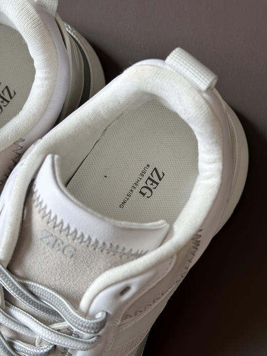 现货 THS-限时 杰尼家 麂皮/牛皮革拼接网布运动鞋 3色 AZ352 商品图8