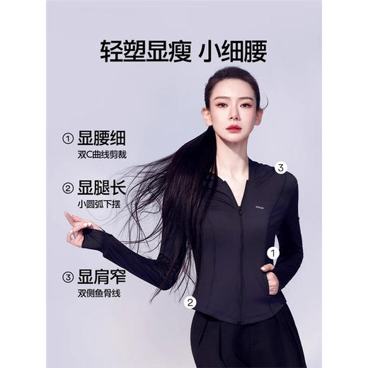 戚薇i浪姐同款防晒衣女夏季修身冰丝服轻薄衫外套2025新款轻塑双抗防晒衣 商品图6