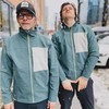 2025春秋季户外轻便情侣长袖中间层外套/男女时尚方格立领撞色上衣！ 商品缩略图2