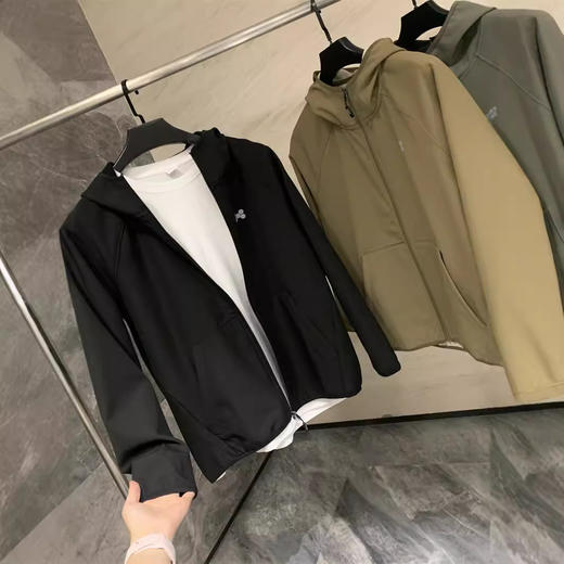 岛国单！2025新款春秋抓绒保暖防水防风抗撕裂连帽夹克外套男款！ 商品图9