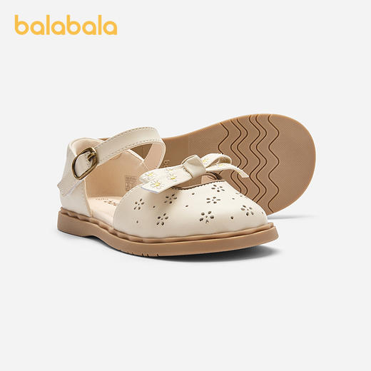 巴拉巴拉童鞋儿童公主鞋女童凉鞋2025夏季新款鞋子甜美蝴蝶结镂空 商品图1