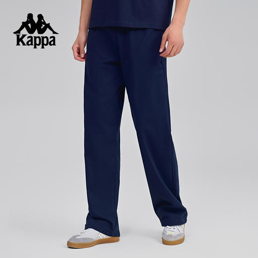 Kappa卡帕背靠背2025新款运动针织长裤男复古透气裤子休闲直筒裤K0F32AK05 商品图2