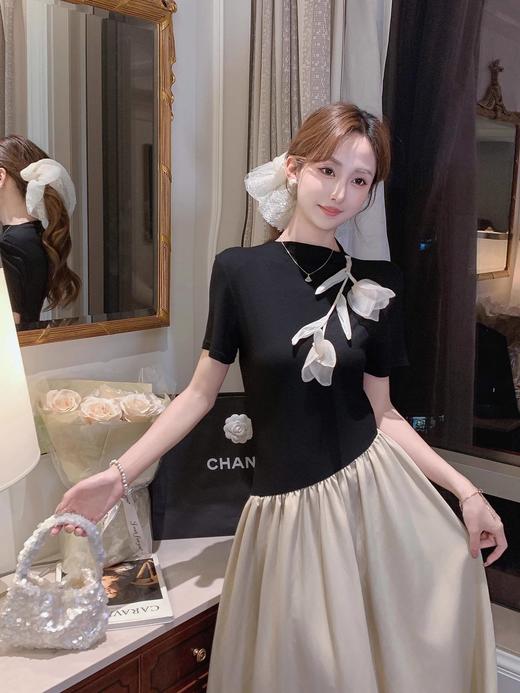 张心子【挚爱郁金香】春夏设计感弹力拼接连衣裙 U2503008 商品图3