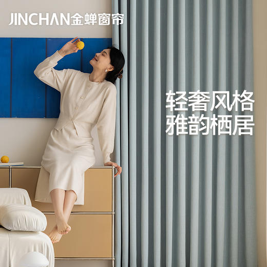 【星芒】金蝉雪尼尔提花窗帘 商品图0