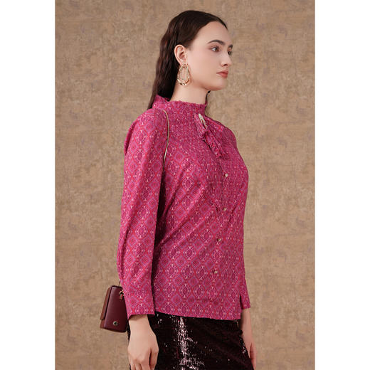 乔万尼衬衫新款女轻奢高级感法式长袖EM1C111 商品图2