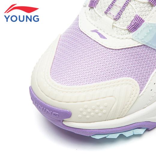 李宁童装儿童运动鞋男女小大童舒适柔软反光支撑稳定休闲鞋YKNV016 商品图7