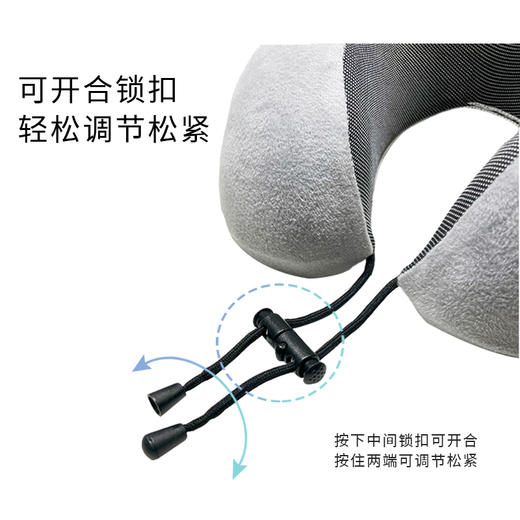 多功能U型颈椎枕 记忆棉U型枕头内胆休息办公护颈椎便携式旅行睡眠神器 商品图4