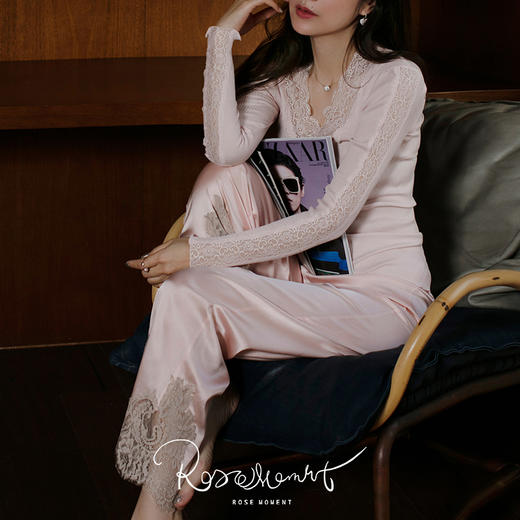 舒适百搭真丝针织家居服基础款打底衫 Z92103 商品图4