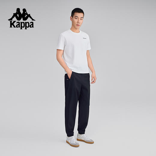 Kappa卡帕背靠背2025新款防泼水运动裤男款弹力长裤休闲束脚裤子K0F32AY56 商品图4