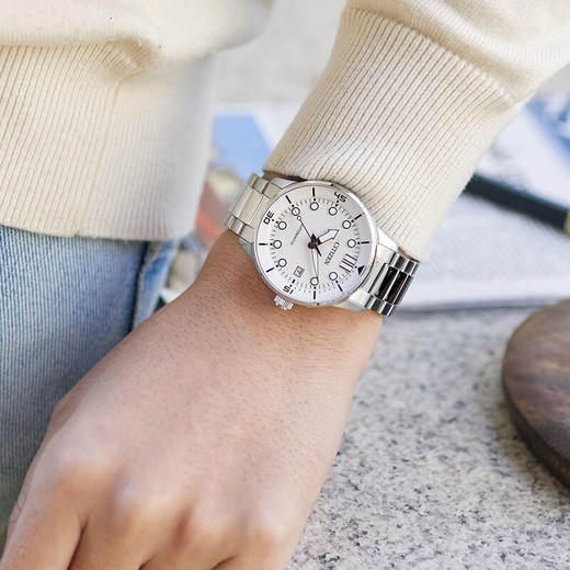 西铁城/CITIZEN机械机芯日历夜光防水商务时尚男表NJ0191-83A 商品图4