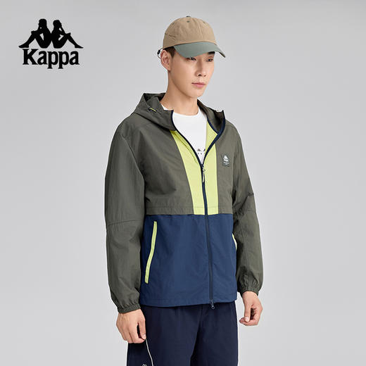 Kappa卡帕背靠背2025新款户外运动防风衣男防泼水外套抗静电夹克K0F32FJ71 商品图2